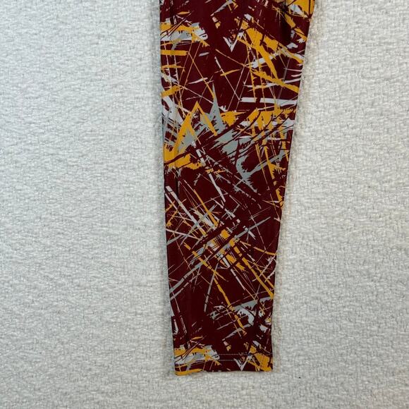 Zubaz NFL Women's maroon and yellow Washington Commanders leggings med - Picture 2 of 8